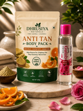 Dhrusiya Naturals Anti Tan Body Pack with Pure Gulab Jal – Herbal Skin Care for Fresh & Radiant Glow