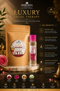 Dhrusiya Naturals Luxury Facial Therapy Kit with Pure Gulab Jal – Ayurvedic Skincare for Natural Glow
